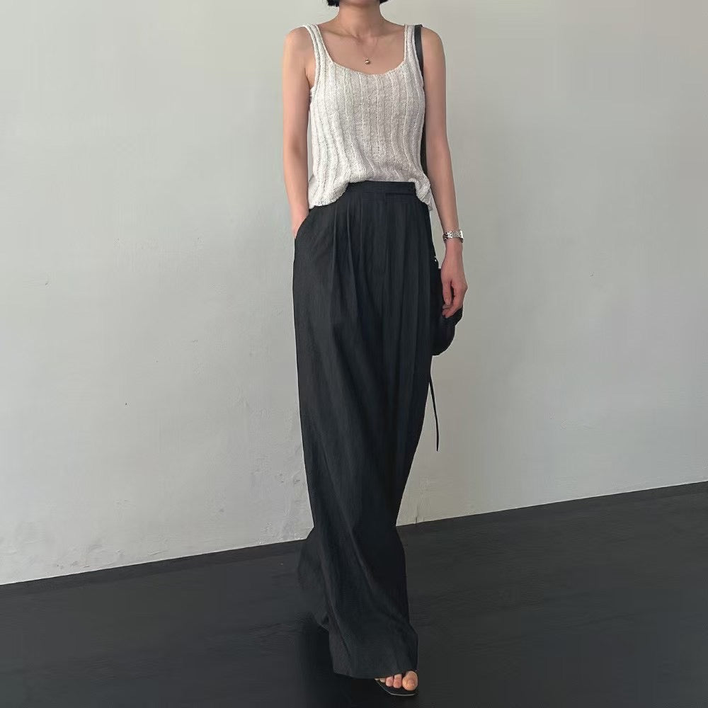 Lamagie Femme // 小方嶺吊帶坑紋針織衫 四色入