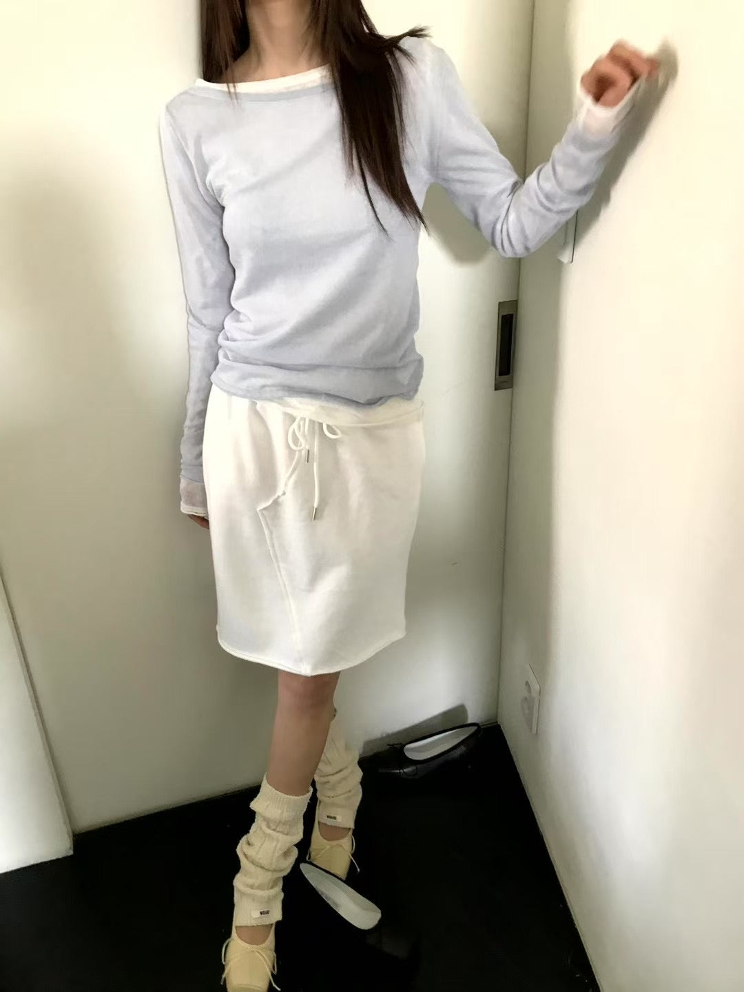 Weare // Backless長袖針織衫 四色入